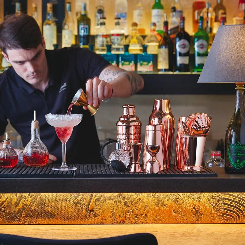 50 cl - Bar Happy Hour Shaker Long Drink In Acciaio Inox Striato - immagine 5