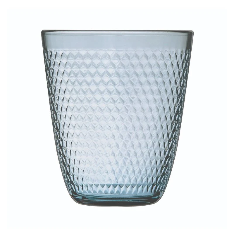 31 cl - Pampille Bicchiere Acqua In Rilievo in Vetro - Set 6 Pezzi - immagine 3