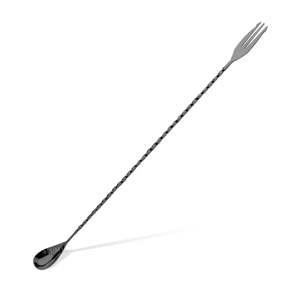 40 cm - Trident Bar Spoon Cucchiaio Miscelatore In Acciaio Inox - immagine 3